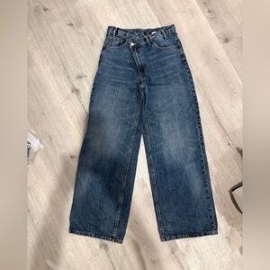 Zara Women's High Waisted Wide Leg Jeans